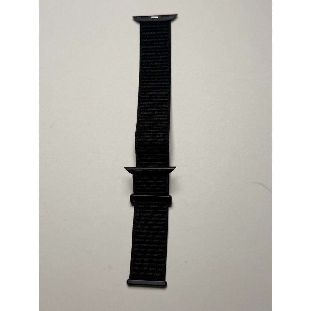 Apple OHOTLOVE Black Nylon Sport Loop Watch Band 38mm Adjustable